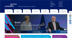Desktop Screenshot of instituteforgovernment.org.uk