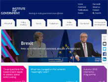 Tablet Screenshot of instituteforgovernment.org.uk